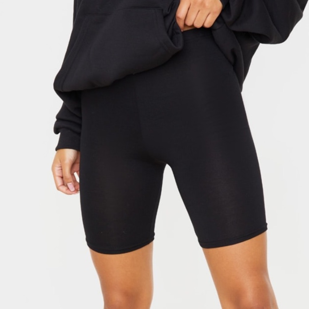 NWT Pretty Little Thing Basic Black Biker Short